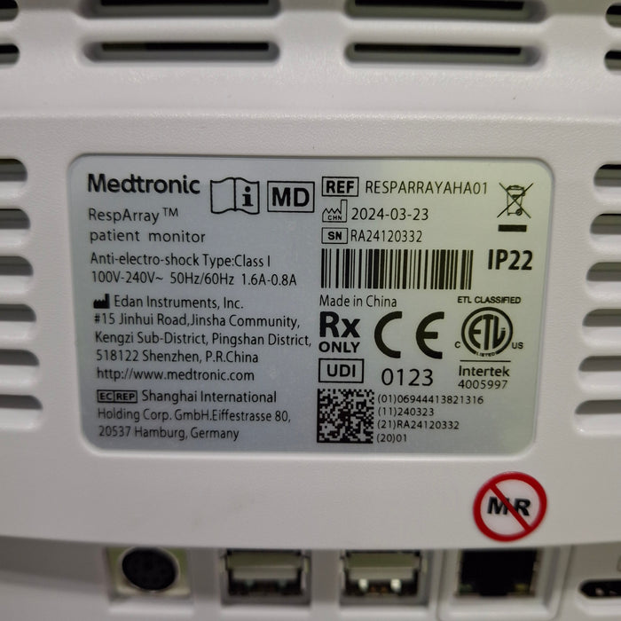 Medtronic RespArray Patient Monitor w/ Quick Start Kit and Wall Mount