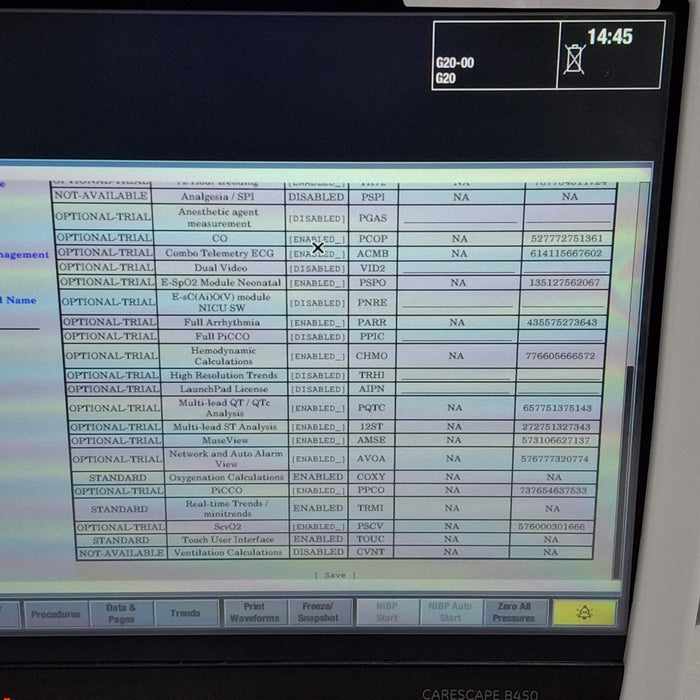 GE Healthcare Carescape B450 Critical Care Patient Monitor