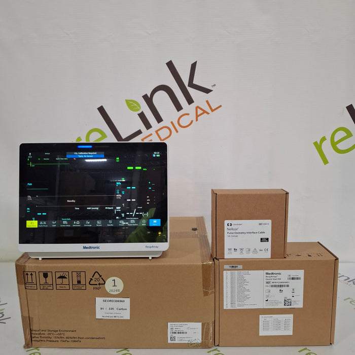Medtronic RespArray Patient Monitor w/ Quick Start Kit and Wall Mount