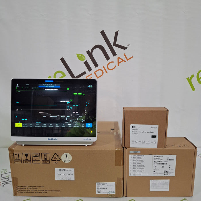 Medtronic RespArray Patient Monitor w/ Quick Start Kit and Wall Mount