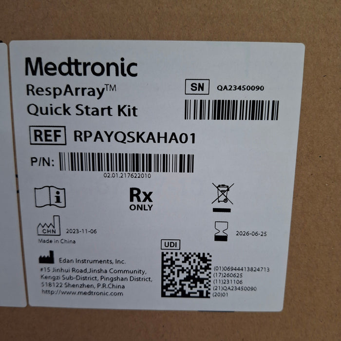 Medtronic RespArray Patient Monitor w/ Quick Start Kit and Wall Mount