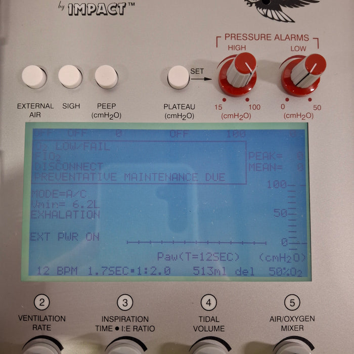 Impact Instrumentation Inc. Uni-Vent 754 Portable Ventilator