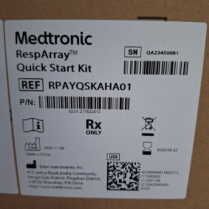 Medtronic RespArray Patient Monitor w/ Quick Start Kit