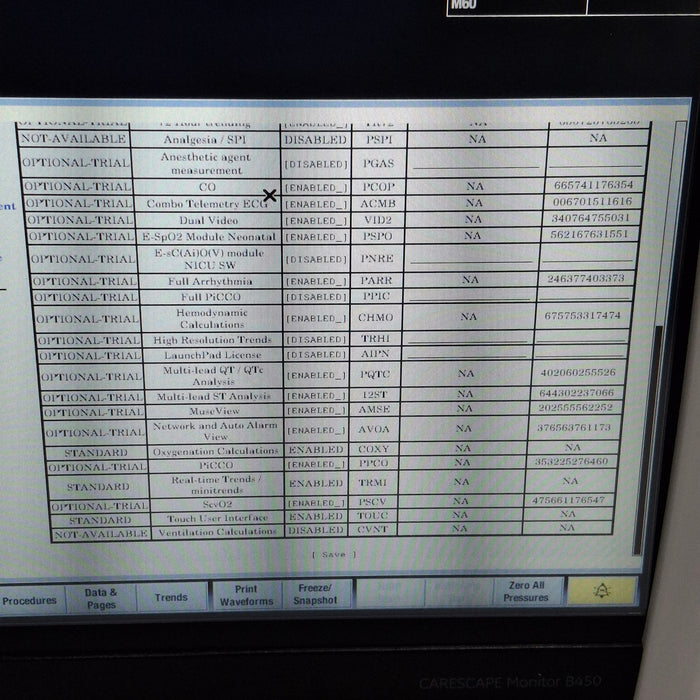 GE Healthcare Carescape B450 Critical Care Patient Monitor