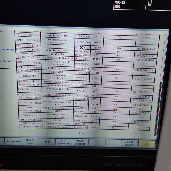 GE Healthcare Carescape B450 Critical Care Patient Monitor