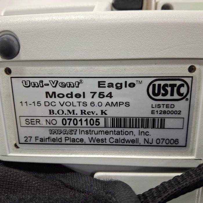 Impact Instrumentation Inc. Uni-Vent 754 Portable Ventilator
