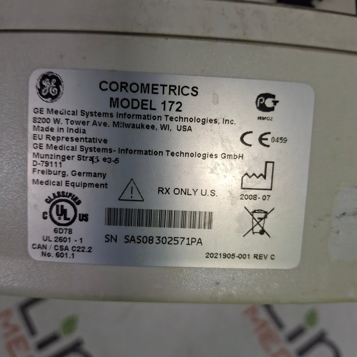 GE Healthcare Corometrics 170 Series Model 172 Fetal Monitor