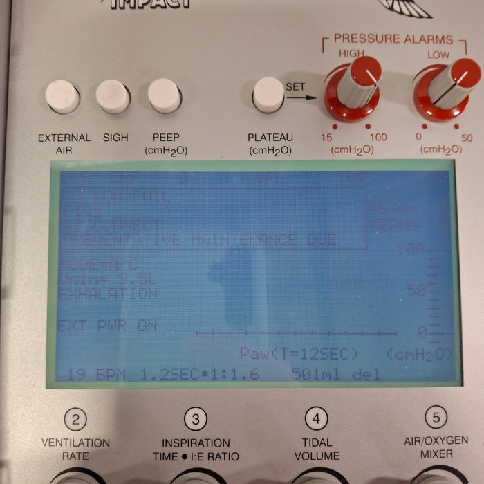Impact Instrumentation Inc. Uni-Vent 754 Portable Ventilator