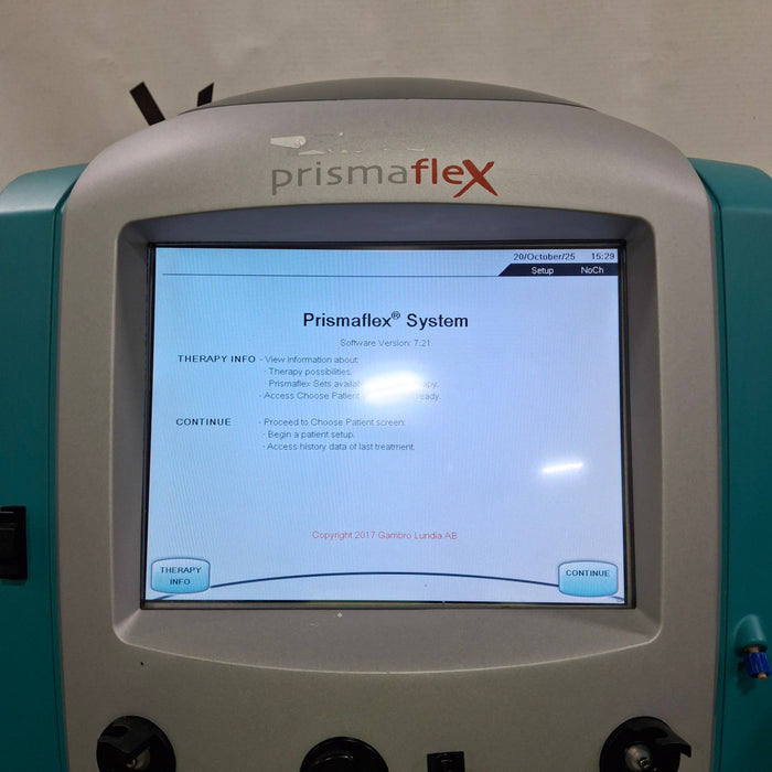 Gambro Prismaflex Dialysis Machine