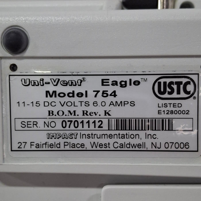 Impact Instrumentation Inc. Uni-Vent 754 Portable Ventilator