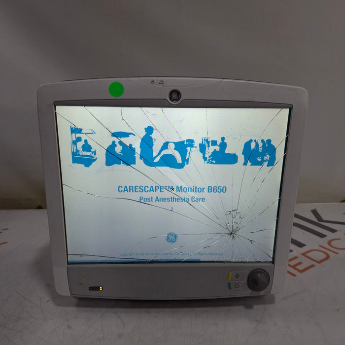 GE Healthcare Carescape B650 Post Anesthesia Care Patient Monitor
