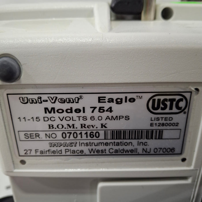 Impact Instrumentation Inc. Uni-Vent 754 Portable Ventilator