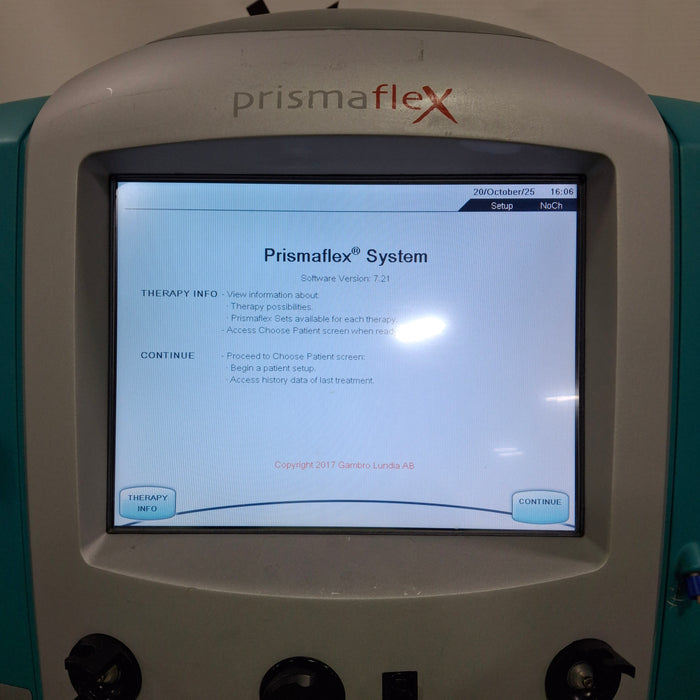 Gambro Prismaflex Dialysis Machine