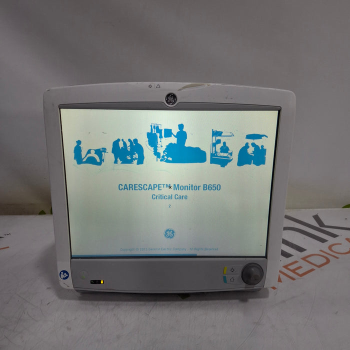 GE Healthcare Carescape B650 Critical Care Patient Monitor