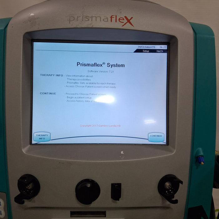 Gambro Prismaflex Dialysis Machine