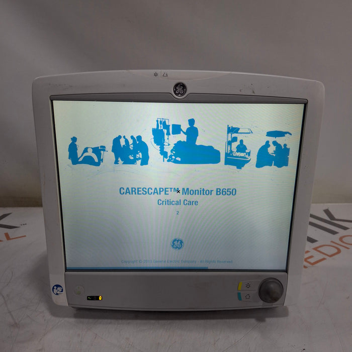 GE Healthcare Carescape B650 Critical Care Patient Monitor
