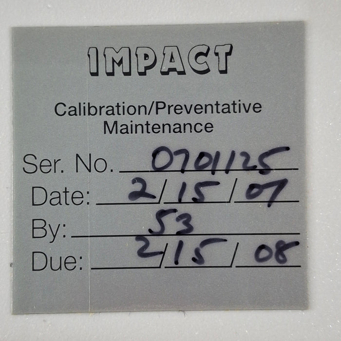 Impact Instrumentation Inc. Uni-Vent 754 Portable Ventilator