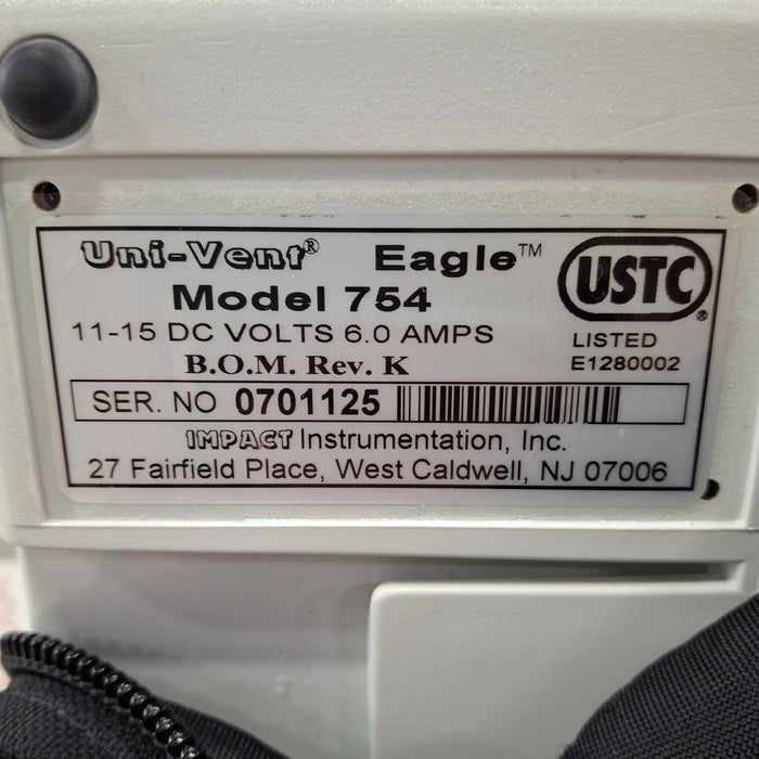 Impact Instrumentation Inc. Uni-Vent 754 Portable Ventilator