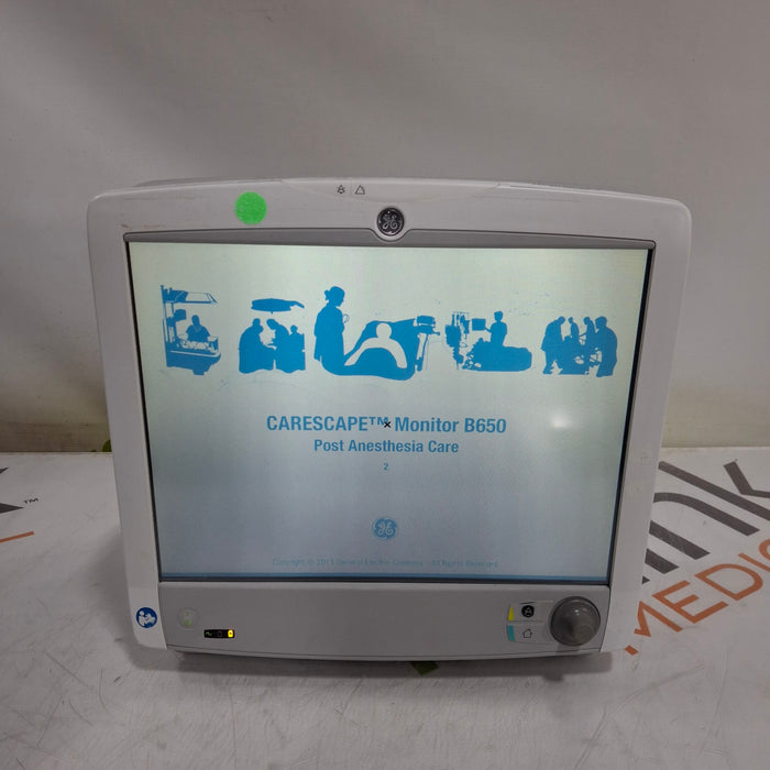 GE Healthcare Carescape B650 Post Anesthesia Care Patient Monitor