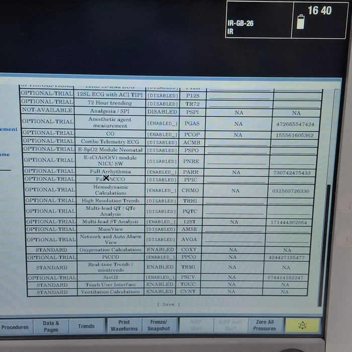 GE Healthcare Carescape B650 Post Anesthesia Care Patient Monitor