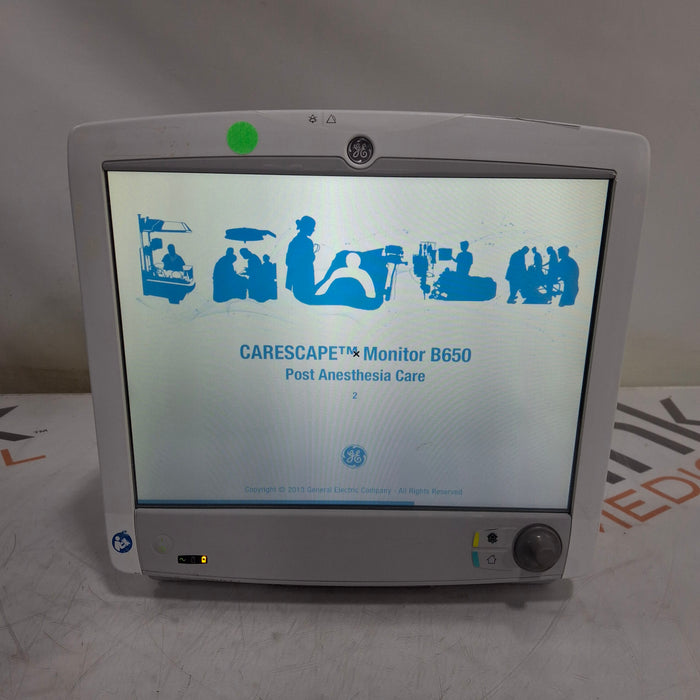 GE Healthcare Carescape B650 Post Anesthesia Care Patient Monitor