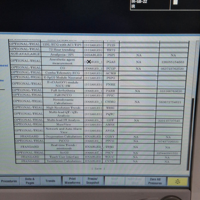 GE Healthcare Carescape B650 Post Anesthesia Care Patient Monitor