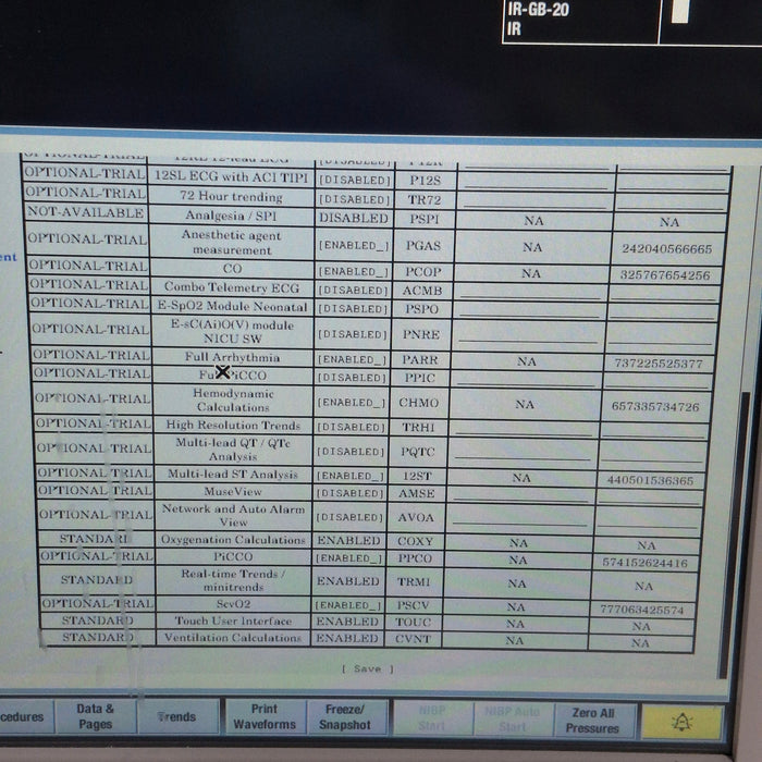 GE Healthcare Carescape B650 Post Anesthesia Care Patient Monitor