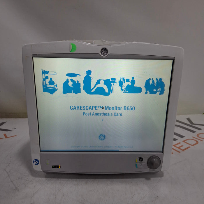 GE Healthcare Carescape B650 Post Anesthesia Care Patient Monitor