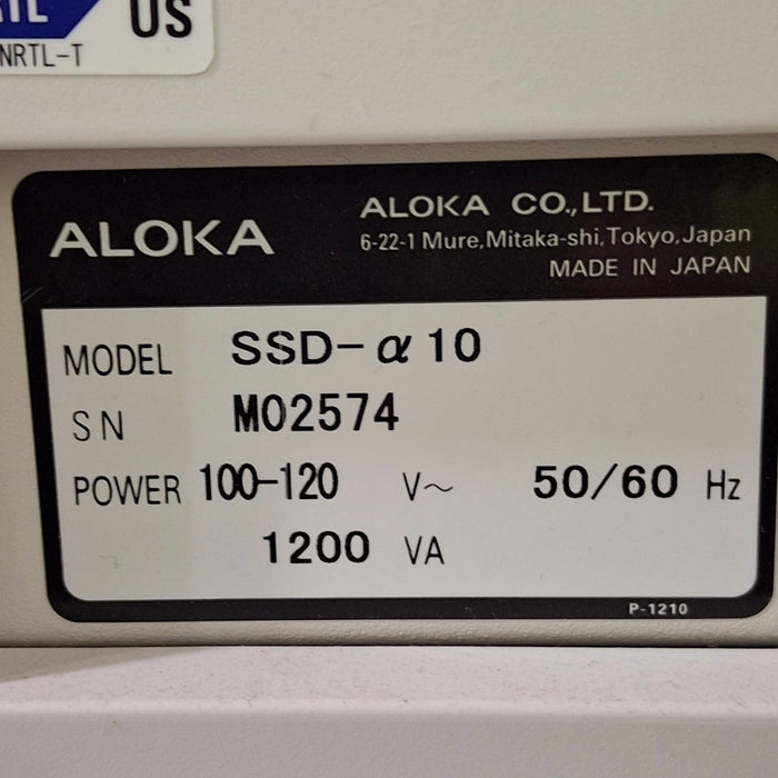 Aloka Prosound Alpha 10 Premier Ultrasound