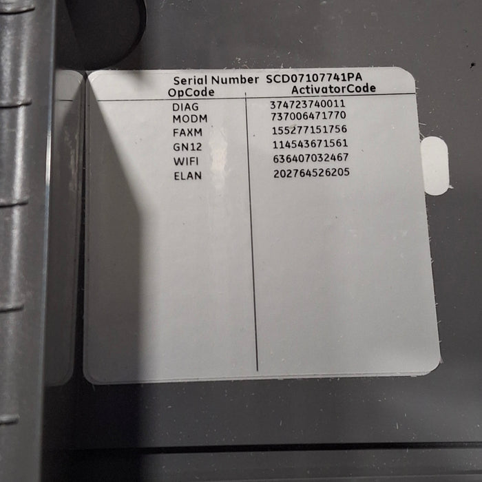 GE Healthcare MAC 5500 ECG without CAM Module