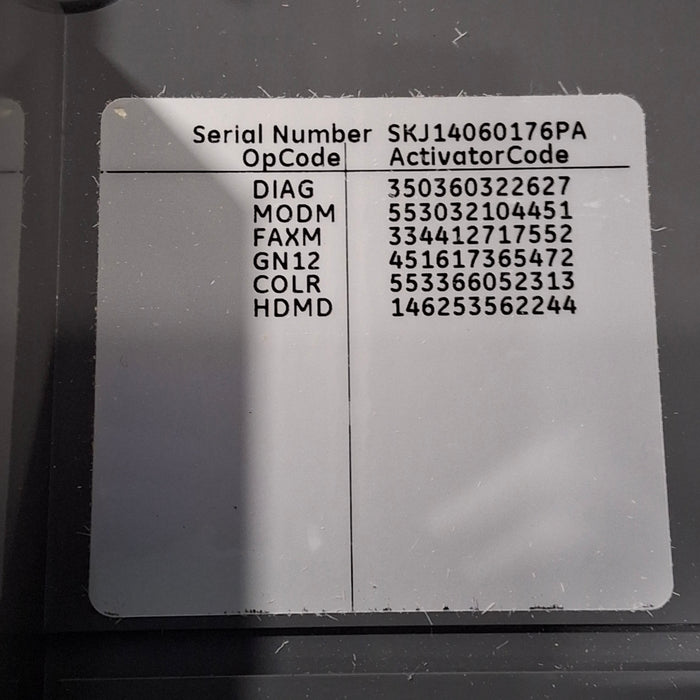 GE Healthcare MAC 5500 HD ECG without CAM Module