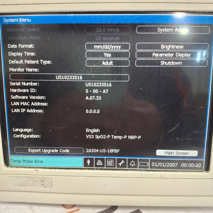 Philips Suresigns VS3 Vital Signs Monitor