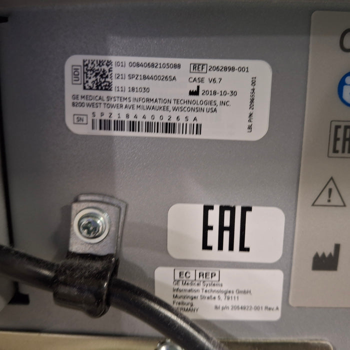 GE Healthcare Case 6.7 Stress Test Console