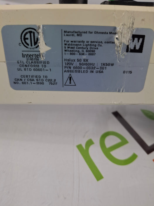 Wildman lighting Co Halux 50sx Exam light