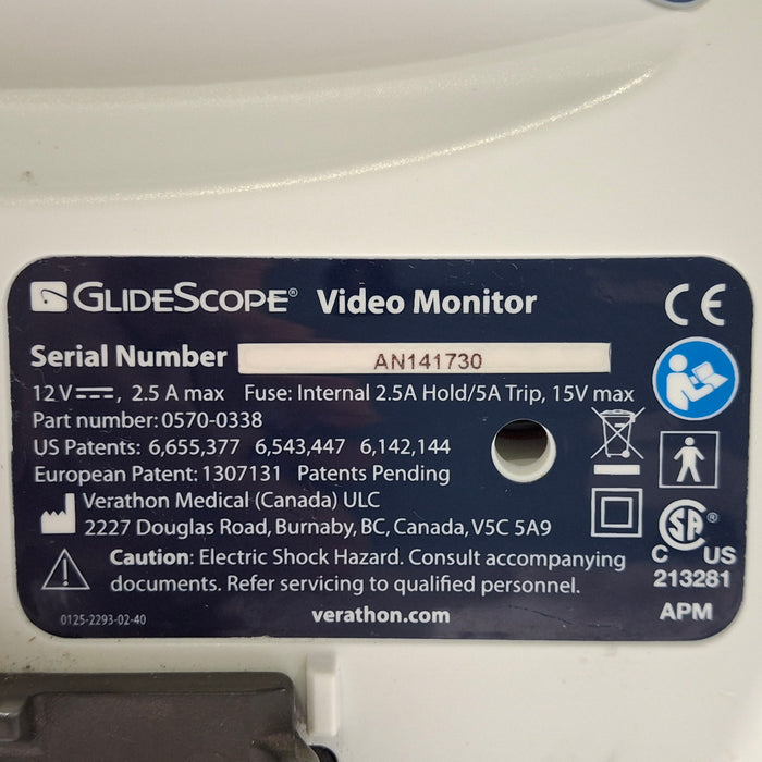 Verathon Medical, Inc Glidescope Video Laryngoscope