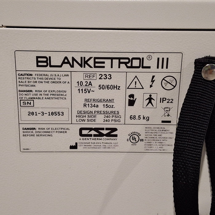 Cincinnati Sub-Zero CSZ Blanketrol III Hypothermia Unit