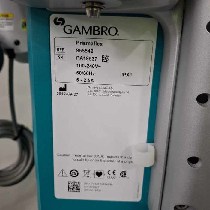 Gambro Prismaflex Dialysis Machine