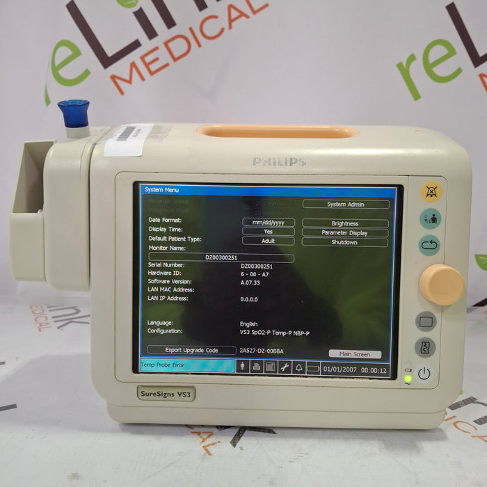 Philips Suresigns VS3 Vital Signs Monitor