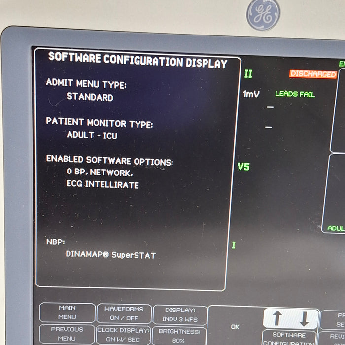 GE Healthcare Dash 4000 - GE/Nellcor SpO2 Patient Monitor