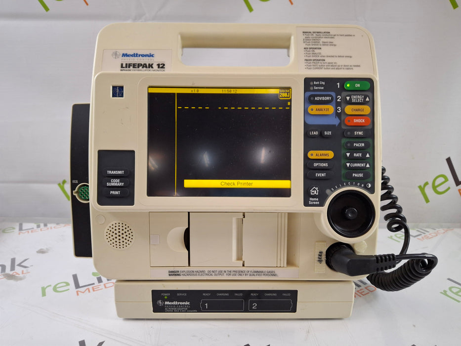 Physio-Control LifePak 12 3-Lead Defibrillator