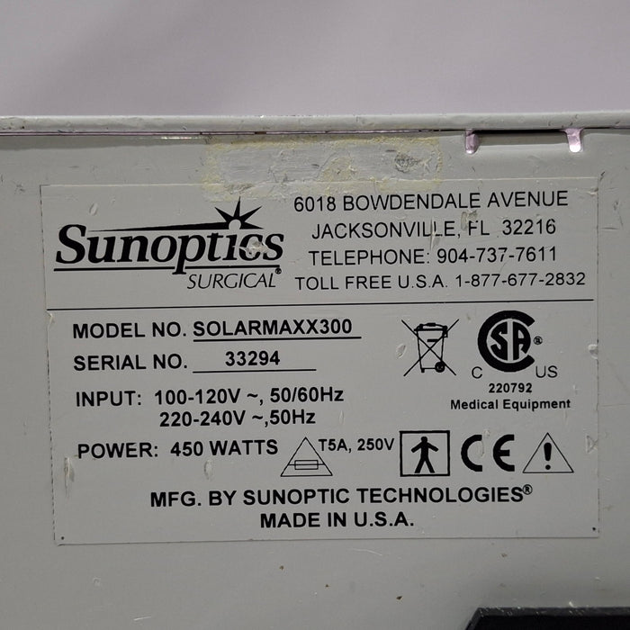 Sunoptic Technologies SolarMaxx 300 Light Source