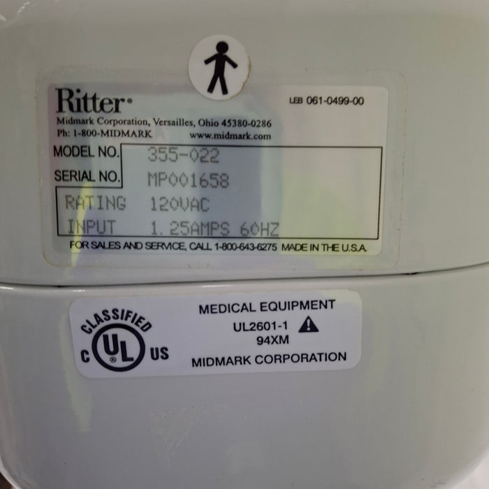 Midmark Ritter 355 Medical Exam Light