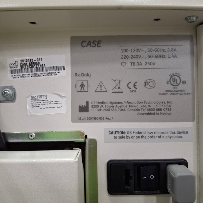 GE Healthcare Case Console w/ T2100 Stress Test System