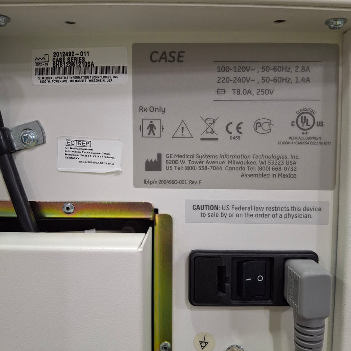 GE Healthcare Case Console w/ T2100 Stress Test System