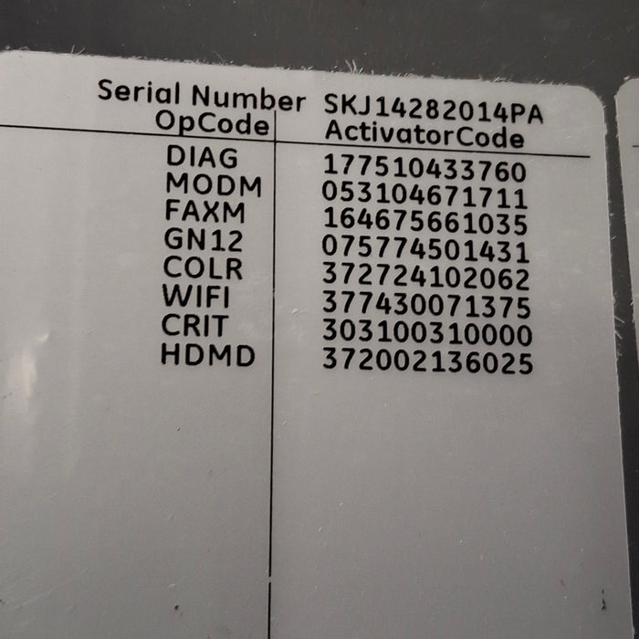 GE Healthcare MAC 5500 HD ECG without CAM Module