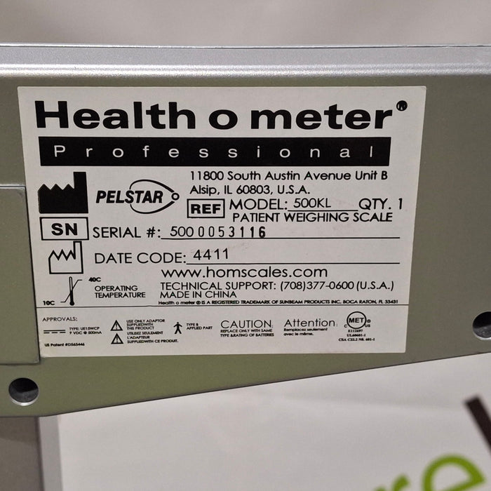 Health O Meter 500KL Eye Level Digital Medical Scale