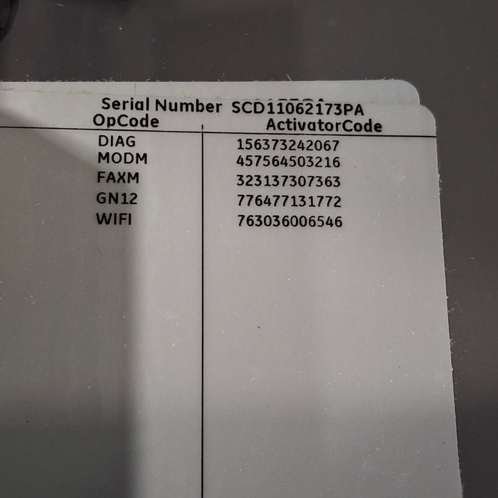 GE Healthcare MAC 5500 ECG without CAM Module