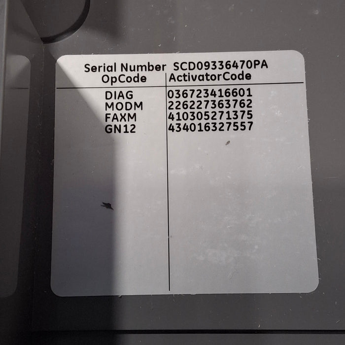 GE Healthcare MAC 5500 ECG without CAM Module