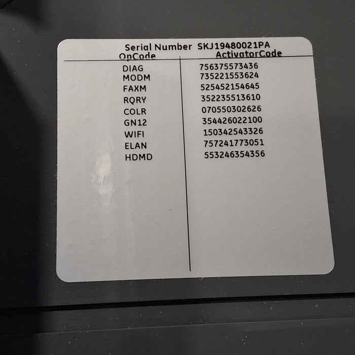 GE Healthcare MAC 5500 HD ECG without CAM Module