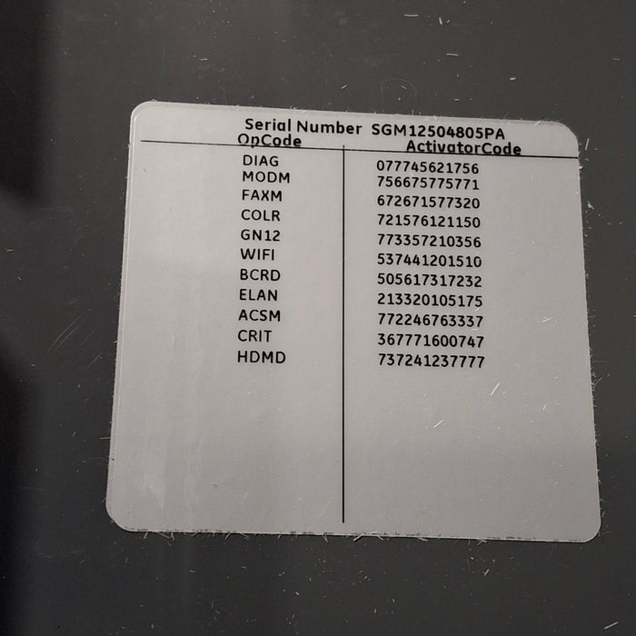 GE Healthcare MAC 5500 HD ECG without CAM Module